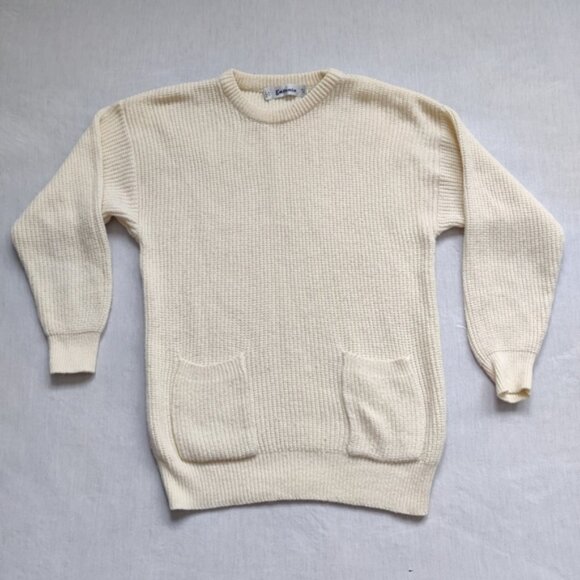 None Sweaters - Crew neck cream sweater Large